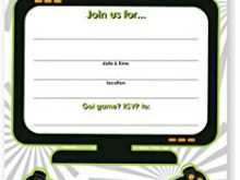 97 Customize Video Game Party Invitation Template Now for Video Game Party Invitation Template