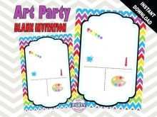 97 Format Art Party Invitation Template Free PSD File with Art Party Invitation Template Free