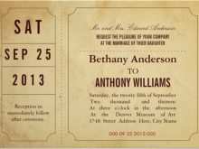 97 Format Wedding Invitation Ticket Template Free With Stunning Design with Wedding Invitation Ticket Template Free