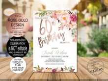 97 Online Rose Gold Birthday Invitation Template Templates with Rose Gold Birthday Invitation Template