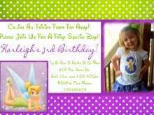 97 Online Tinkerbell Birthday Invitation Template Templates with Tinkerbell Birthday Invitation Template