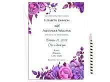 Wedding Invitation Templates Lilac