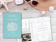 97 Printable Passport Wedding Invitation Template With Stunning Design with Passport Wedding Invitation Template