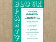 98 Adding Block Party Invitation Template With Stunning Design with Block Party Invitation Template