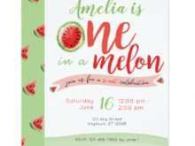 98 Best One In A Melon Birthday Invitation Template For Free by One In A Melon Birthday Invitation Template