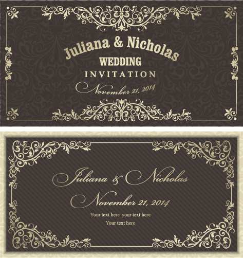 98 Best Wedding Invitation Vector Template in Photoshop for Wedding Invitation Vector Template