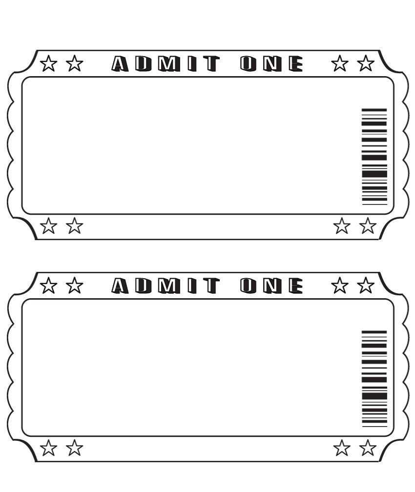 98 Blank Blank Movie Ticket Invitation Template In Word For Blank Movie Ticket Invitation Template Cards Design Templates