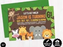 98 Creating Jungle Book Birthday Invitation Template Photo with Jungle Book Birthday Invitation Template