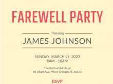 98 Customize Our Free Farewell Party Invitation Template Photo with Farewell Party Invitation Template