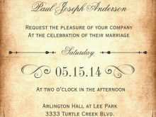 98 Customize Our Free Vintage Wedding Invitation Template With Stunning Design for Vintage Wedding Invitation Template