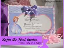 98 Customize Princess Sofia Birthday Invitation Template in Photoshop by Princess Sofia Birthday Invitation Template