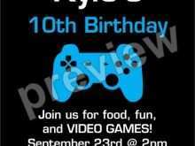 98 Customize Video Game Party Invitation Template For Free with Video Game Party Invitation Template