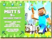 98 Format Birthday Invitation Template Minecraft Formating for Birthday Invitation Template Minecraft