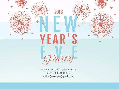 98 Format New Years Day Party Invitation Template For Free for New Years Day Party Invitation Template