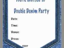 98 Free Denim Party Invitation Template for Ms Word by Denim Party Invitation Template