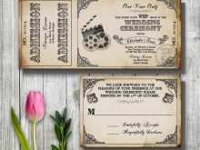 98 Printable Movie Ticket Wedding Invitation Template Layouts by Movie Ticket Wedding Invitation Template