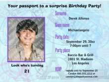 98 Report Passport Birthday Invitation Template Free Photo for Passport Birthday Invitation Template Free