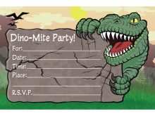 99 Creating Blank Dinosaur Invitation Template Formating by Blank Dinosaur Invitation Template
