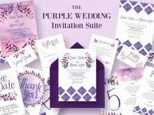99 Creating Lavender Wedding Invitation Blank Template Photo for Lavender Wedding Invitation Blank Template