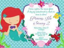 99 Creating Little Mermaid Birthday Invitation Template Free Templates by Little Mermaid Birthday Invitation Template Free