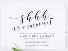 99 Creating Surprise Party Invitation Template Download with Surprise Party Invitation Template