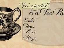 99 Creative Victorian Tea Party Invitation Template With Stunning Design by Victorian Tea Party Invitation Template