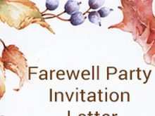 99 Customize Farewell Party Invitation Letter Template PSD File with Farewell Party Invitation Letter Template