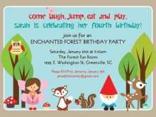 99 Customize Woodland Birthday Invitation Template in Photoshop for Woodland Birthday Invitation Template