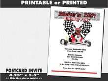 99 Format Go Kart Birthday Invitation Template Maker by Go Kart Birthday Invitation Template