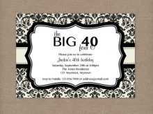 99 How To Create 40 Year Birthday Invitation Template Download for 40 Year Birthday Invitation Template