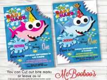 Baby Shark Birthday Invitation Template