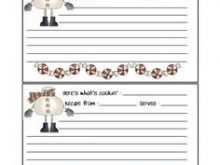 83 Printable Preschool Cookie Recipe Card Template Maker with Preschool Cookie Recipe Card Template